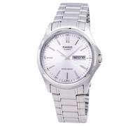 Montre Casio Enticer Cadran Argent Quartz Décontractée MTP-1239D-7ADF pour homme
