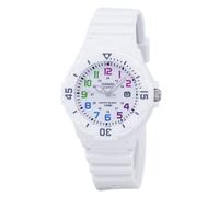 Montre Casio Enticer Cadran Blanc Quartz Décontractée LRW-200H-7BVDF pour Femme