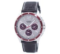 Montre Casio Enticer Cadran Gris Quartz Bracelet Cuir MTP-1374L-7A1VDF Homme