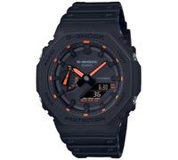 Montre Casio G-SHOCK Homme GA-2100-1A4ER - Noir Et Rouge, Résistante À L'Eau