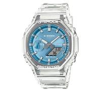Casio Montre G-Shock GA-2100BM-7A2ER Plastique transparent 20 bar 41 mm Bleu ciel Homme