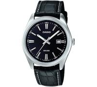 Montre Casio Homme Acier Cadran Noir MTP-1302PL-1AVE, 44,2 Mm