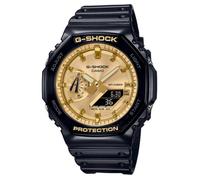 Montre Casio - Hommes - GA-2100GB-1AER - Noir - Quartz - Etanche 20 Atm - Double affichage - Plastique