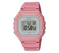 Montre CASIO ILLUMINATOR W-218HC-4AVDF Silicone Rose Chrono Alarm