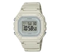 Montre CASIO ILLUMINATOR W-218HC-8AVDF Silicone Blanc Chrono Alarm