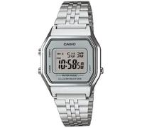 Casio Montre LA680WEA-7EF - Quartz unisexe 28 mm - LCD numérique - Bracelet acier argent