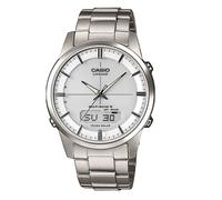 Casio Montre Homme LCW-M170TD-7AER Chronographe, Montres radio pilotéeGris, Argent, Blanc Gris