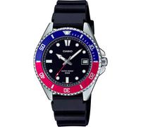 Montre CASIO MDV-10-1A2VEF Homme Quartz Acier Bracelet Caoutchouc Cadran Noir