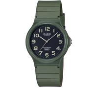 Montre - CASIO - MQ-24UC-3BDF - Etanche 3 ATM - Silicone verte - Cadran noir