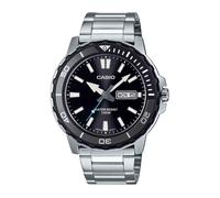 Montre - CASIO - MTD-125D-1A3V - Sportive marine - Cadran noir - Étanche 100 m