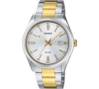 Montre Casio MTP-1302PSG-7AVEF cadran argenté à quartz acier inoxydable bicol...