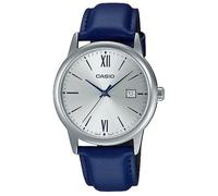 Montre - CASIO - MTP-V002L-2B3 - Cuir bleu - 3 Atm - Verre minéral - Analogique