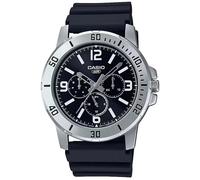 Montre - CASIO - MTP-VD300-1B - Quartz - Cadran Noir - Bracelet Caoutchouc Noir