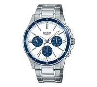 Casio Mtp1374d7a2vd 5atm 47mm Watch Argenté Homme