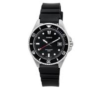 Montre Casio Standard Cadran Noir Quartz Décontractée 50M MDV-10-1A1 Homme