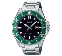 Montre Casio Standard Cadran Noir Quartz Décontractée MDV-107D-3 200M pour homme