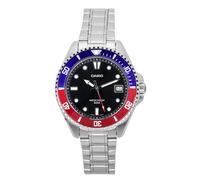 Montre Casio Standard décontractée Noir Cadran MDV-10D-1A3 Pour des hommes