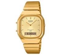 Casio Montre AQ-240EG-9AEF Vintage analogique-numérique dorée Quartz 36 mm bracelet acier inoxydable