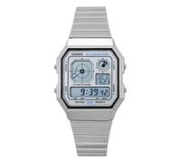 Montre Casio Vintage Cadran Argent Quartz Décontractée A130WE-7A unisexe
