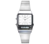 Montre Casio Vintage Cadran Blanc Quartz Analogique Sport AQ-800E-7A unisexe