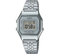 Casio Montre LA680WEA-7EF - Quartz unisexe 28 mm - LCD numérique - Bracelet acier argent