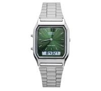 Montre Casio Vintage Décontractée Quartz Cadran Vert AQ-230A-3AMQY Unisexe