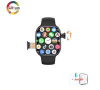 Montre CD99 X 5G smartwatch 2,29 pouces AMOLED 5G LTE montre intelligente avec 180 ° Caméra rotative GPS WiFi emplacement pour carte SIM surveillance de la santé,2 Go 32 Go Noir[Z9]