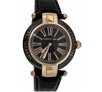 Montre - Cerruti 1881 - Crwm040z282 N Lady - 36 mm - Cuir véritable noir - Résistante à l'eau 30 ATM