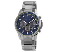 Montre - Charlie - Acier inoxydable - Cadran bleu-gris - Diam. 46 mm
