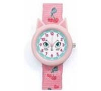 Djeco Montre Chat pédagogique antichoc Rose G