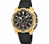 Montre Chrono Pour Homme Festina F20728/3 Avec Bracelet En Cuir