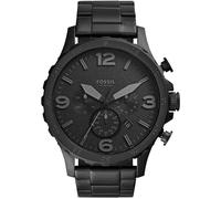 Montre Chrono Sport Noire Homme - FOSSIL - NATE JR1401 - Etanche 5 ATM - Mouvement Quartz