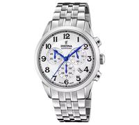 Festina Montre Chronographe Homme F20040/1 Swiss Made Quartz Acier 316L Saphir 10 ATM Bracelet S