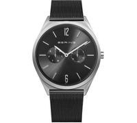 Montre Chronographe - BERING - Classic Noir - Acier Inoxydable - Verre Saphir - Étanchéité 3 ATM