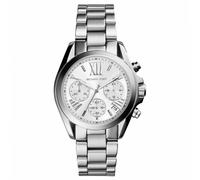 Montre chronographe Bradshaw pour femmes MK6174 - bracelet acier argenté, cadran lumineux, étanche jusqu'à 100 m