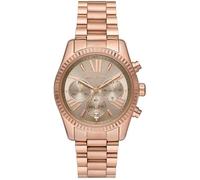 Montre Chronographe Femme - MICHAEL KORS - Lexington - Acier Inoxydable - Or Rose - 10 ATM