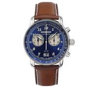 Montre - Homme - 8684-3 - Chronographe - Acier inoxydable - Cuir marron