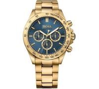 Hugo Boss 1513340 Ikon Hommes Chronograph Boîtier et bracelet en acier inoxydable en or Quartz Monntres
