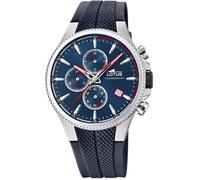 Lotus Montre homme 18621/1 – Quartz chronographe, caoutchouc bleu, calendrier, étanche 5 ATM