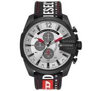 Montre chronographe Mega Chief de Diesel en acier inoxydable noir pour homme, DZ4512 Noir G