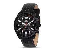 Montre Chronographe Pour Homme En Cuir Noir Sector Oversize R3271602008