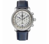 Montre Chronographe Pour Homme Zeppelin 8614-1 Avec Bracelet En Cuir Bleu
