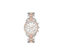 Montre chronographe Ritz de Michael Kors en acier inoxydable bicolore pour femme