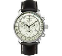 Montre chronographe Zeppelin alarme cadran ivoire 8680-3