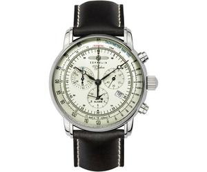 Montre chronographe Zeppelin alarme cadran ivoire 8680-3