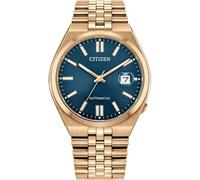 Citizen Montre automatique NK0023-57L TSUYOSA 60 Acier inoxydable Or rose Bleu 40 mm