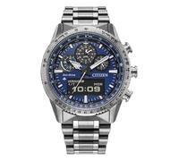 Citizen JV2000-51L Promaster Skyhawk Montre pour homme en acier inoxydable solaire Bleu/argenté