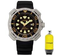 Citizen Montre pour Homme Analogique Eco-Drive avec Un Bracelet en Caoutchouc Promaster Marine