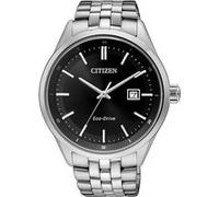 Citizen Montre Homme BM7251-88E Eco-Drive 41 mm 10 ATM Acier inoxydable Argenté Verre minéral