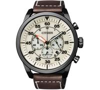 Montre - Citizen - CA4215-04W - Eco-Drive - Cuir Marron - Analogique